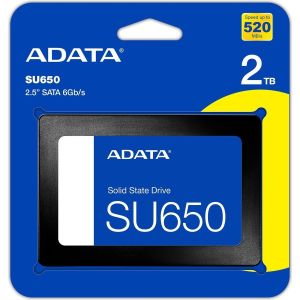 Obrázok pre výrobcu ADATA SSD 2TB SU650, SATA III, 2.5", (R:520/ W:450MB/s)