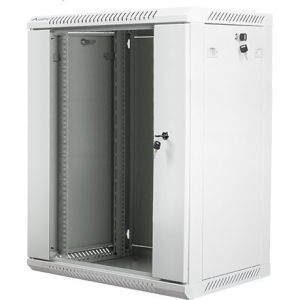 Obrázok pre výrobcu LANBERG 19" RACKOVÁ SKŘÍŇ PRO MONTÁŽ NA STĚNU 15U/600X450 (v rozloženém stavu) S PROSKLENÝMI DVEŘMI ŠEDÁ V2