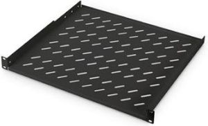 Obrázok pre výrobcu Digitus 19" 1U pevná police pro stojany od hloubky 600 mm 44x482x399 mm, do 15 kg, černá (RAL 9005)