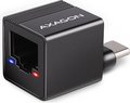 Obrázok pre výrobcu AXAGON ADE-MINIC USB-C 3.2 Gen 1 - Gigabit Ethernet MINI síťová karta, Realtek 8153, auto instal