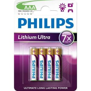 Obrázok pre výrobcu Philips baterie AAA Ultra lithium - 4ks