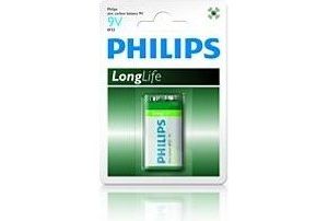 Obrázok pre výrobcu Philips baterie 9V LongLife zinkochloridová - 1ks, blister