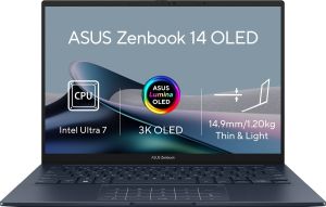 Obrázok pre výrobcu ASUS Zenbook 14 OLED UX3405CA-OLED381X /U7-255H/14" WUXGA/T/32GB/1TB SSD/Arc 140T/W11P/Blue