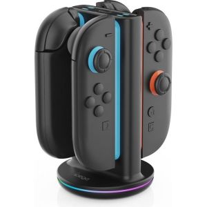 Obrázok pre výrobcu iPega SW2051 Nabíjecí Stanice s RGB pro JoyCon Ovladače Nintendo Switch 2 Black