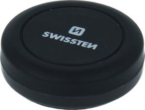 Obrázok pre výrobcu Magnetický držiak mobilu(GPS) SWISSTEN do auta, S-Grip Dashboard M10, čierny, kov, nalepovací, čierna, mobil