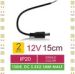 Obrázok pre výrobcu WE Spojka LED pásku kabelová 15cm DC5.5x2.1 M 2ks