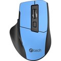 Obrázok pre výrobcu Myš C-TECH Ergo WLM-05, bezdrôtová, 1600DPI, 6 tlačidiel, USB nano receiver, modrá
