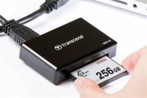 Obrázok pre výrobcu Transcend USB 3.0 čtečka paměťových karet, černá  CFast 2.0/CFast 1.1/CFast 1.0