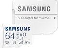 Obrázok pre výrobcu Samsung micro SDXC 64GB EVO Plus + SD adaptér