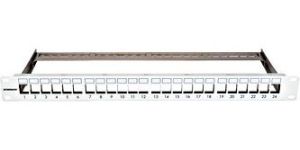 Obrázok pre výrobcu 19" patchpanel pro max. 24 keystone, neosazený,1U,RAL 7035