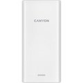 Obrázok pre výrobcu Canyon PB-2001, Powerbank, Li-Pol, 20.000 mAh, Vstup: 1x Micro-USB, 1x USB-C, Výstup: 2x USB-A, biela