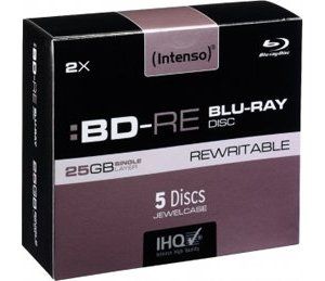 Obrázok pre výrobcu INTENSO Blu-Ray BD-RE Slim Case 25GB 5ks
