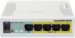 Obrázok pre výrobcu MikroTik RB260GSP, 5-port Gigabit smart switch with SFP cage, SwOS, plastic case, PSU, POE-OUT
