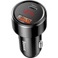 Obrázok pre výrobcu Baseus nabíječka do auta Magic USB-C PD, USB-A 45W s displejem černá
