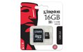 Obrázok pre výrobcu Kingston 16GB microSDHC Class 10 UHS-I (read 45MB/s + SD adapter)