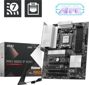Obrázok pre výrobcu MSI PRO B850-P WIFI / AMD B850 / AM5 / 4x DDR5 / M.2 / WiFi / ATX