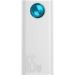 Obrázok pre výrobcu Baseus Amblight powerbanka s digitálním displejem QC 30000mAh Overseas Edition + kabel Type-C/Type-C 100W 1m, bílá