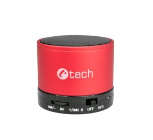 Obrázok pre výrobcu C-TECH reproduktor SPK-04R, bluetooth, handsfree, čtečka micro SD karet/přehrávač, FM rádio, červený
