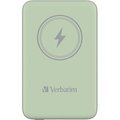 Obrázok pre výrobcu Verbatim, power banka s bezdrôtovým nabíjaním, 5V, nabíjanie telefónu, 32246, 10000mAh, magnetické pripevnenie, zelená