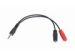 Obrázok pre výrobcu Gembird adaptér Stereo Mini Jack (M) 4-pin -> 2x Mini Jack (F), 20cm, čierny