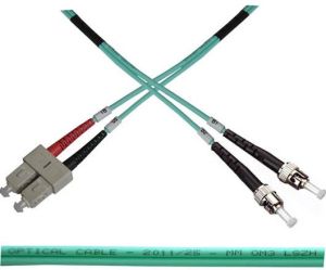 Obrázok pre výrobcu Optický patch kabel duplex SC-ST 50/125 MM 1m OM3