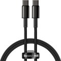 Obrázok pre výrobcu Baseus rychlonabíjecí datový kabel Tungsten Gold 100W 1m USB-C na USB-C černý