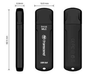 Obrázok pre výrobcu Transcend 16GB JetFlash 750, USB 3.0 flash disk, černý