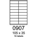 Obrázok pre výrobcu etikety RAYFILM 105x35 univerzálne biele R01000907A (100 list./A4)