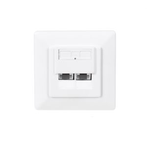 Obrázok pre výrobcu Netrack zásuvka kompletný 2xRJ45 8p8c UTP Cat5e LSA