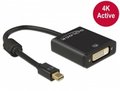 Obrázok pre výrobcu Delock adaptér mini Displayport 1.2 samec > DVI samice 4K aktivní černý