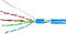 Obrázok pre výrobcu Kabel F/UTP Cat.5e 4x2xAWG24, LS0H plášt modrý, box 305m