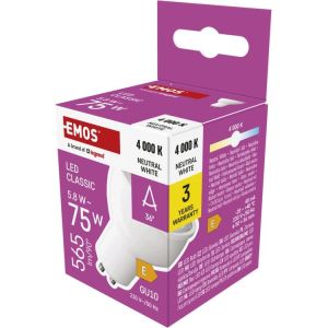 Obrázok pre výrobcu LED CLS MR16 5,8W(75W) 565lm GU10 NW
