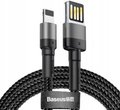 Obrázok pre výrobcu Baseus Cafule (Special Edition) nabíjecí / datový kabel USB na Lightning 2,4A 2m, šedá-černá