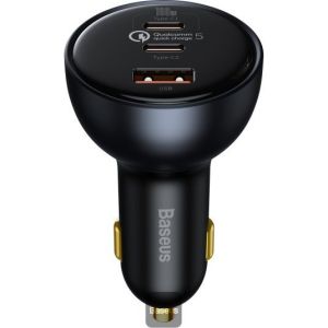 Obrázok pre výrobcu Baseus nabíječka do auta 1x USB-A 2x USB-C Quick Charge 5 160W šedá + kabel USB-C