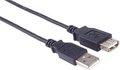 Obrázok pre výrobcu PremiumCord USB 2.0 kabel prodlužovací, A-A, 0,5m, černý