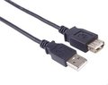 Obrázok pre výrobcu PremiumCord USB 2.0 kabel prodlužovací, A-A, 1m, černý