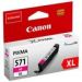Obrázok pre výrobcu Canon CLI-571 XL M, purpurový velký