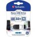Obrázok pre výrobcu VERBATIM Flash disk Store ´n´ Stay NANO/ 32GB/ USB 2.0 + OTG adaptér/ černá