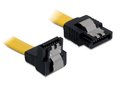 Obrázok pre výrobcu Delock cable SATA 10cm down/straight metal yellow