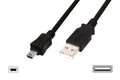 Obrázok pre výrobcu Digitus USB 2.0 connection cable, type A - mini B (5pin) M/M, 1.0m, USB 2.0 conform, UL, bl