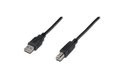 Obrázok pre výrobcu Digitus USB kabel A/samec na B/samec, 2x stíněný, černý, 3m