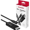 Obrázok pre výrobcu AXAGON RVC-DPC, USB-C -> DisplayPort redukce / kabel 1.8m, 4K/60Hz