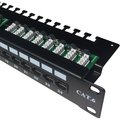 Obrázok pre výrobcu Patch panel 24p. CAT6 UTP 3x8p LSA 1U horní zářez