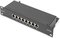 Obrázok pre výrobcu DIGITUS Patch panel CAT 6A, stíněný, 8portový 1U, 10 "montáž do stojanu, černá RAL 9005