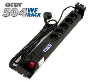 Obrázok pre výrobcu 19" rozvodný panel ACAR 5x230V, ČSN, vypínač, indikátor napětí, přepěťová ochrana, kabel 3m, 1,5U