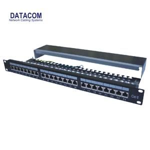 Obrázok pre výrobcu Patch panel 24p.CAT6 1U 3x8 LSA, STP 19" černý s vyvázáním