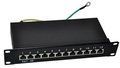 Obrázok pre výrobcu Patch panel 10“ STP Cat5e 12 portů