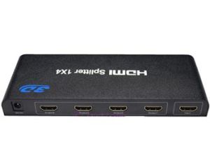 Obrázok pre výrobcu PremiumCord HDMI splitter 1-4 portů kovový s napájecím adaptérem, 3D, FULL HD