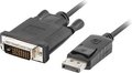 Obrázok pre výrobcu LANBERG cable Displayport M V1.2->DVI-D M 24+1 1m Black DUAL LINK
