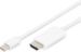 Obrázok pre výrobcu ASM AK-340304-020-W Cable Displayport 1.2 4K 60Hz UHD Type miniDP/HDMI A M/M white 2m